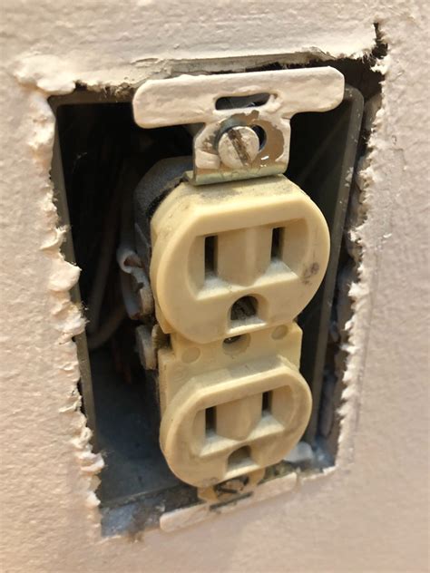 junction box threads stripped|electrical outlet threaded hole.